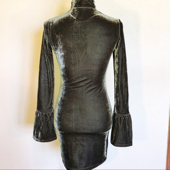 Necessary Clothing | Olive Velveteen Dress | Small - Picture 2 of 5
